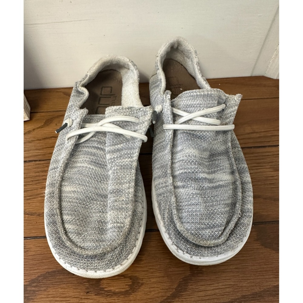 Hey Dude Shoes Womens Size 8 Wendy Sox Glacier Grey Casual Slip Ons - Picture 4 of 9
